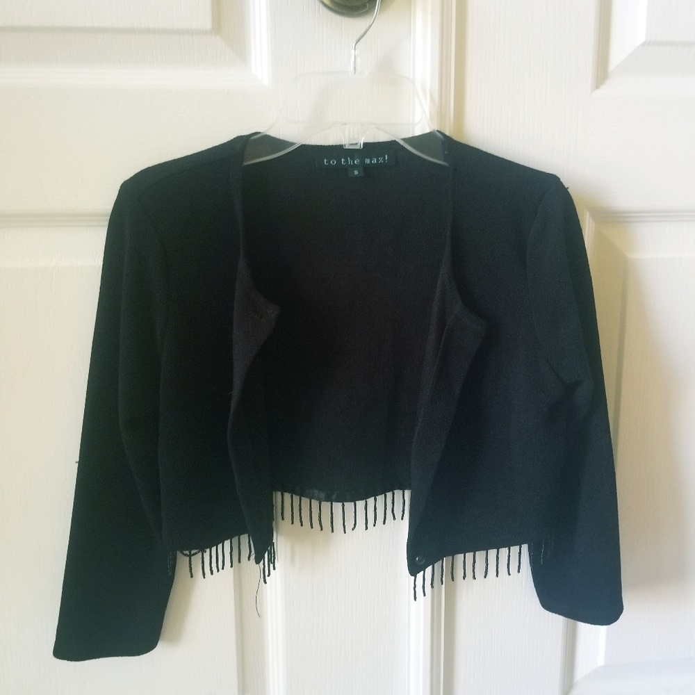 To the Max black cardigan